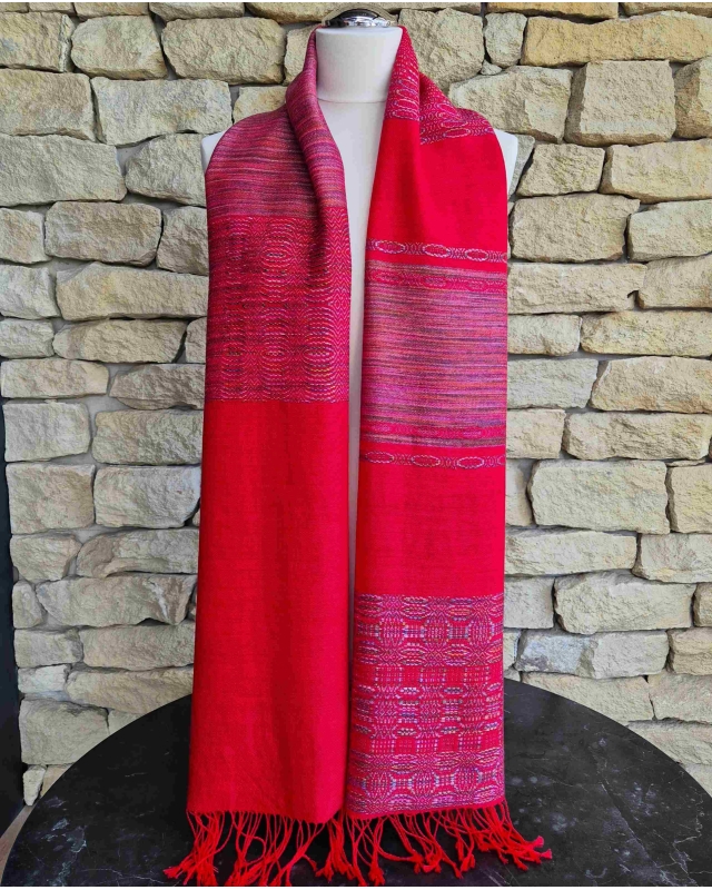 ZSUBO // Kézzel szőtt stóla // Piroska 061 piros