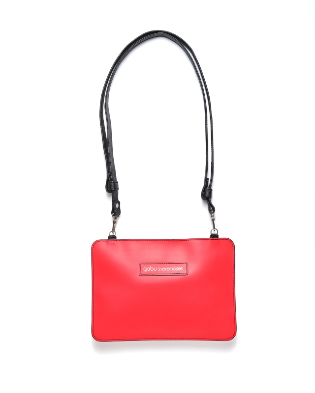 Gabo Szerencses // Zero Waste táska, Piros - fekete