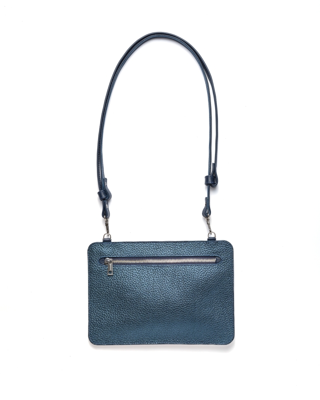 Gabo Szerencses // Zero Waste táska, Sötétkék - metál kék