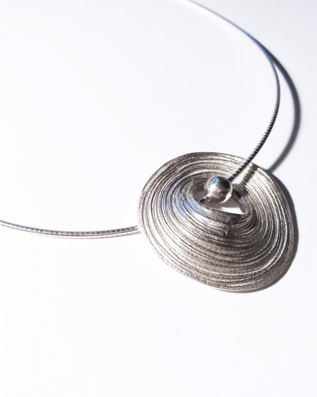 Gera Noémi Jewellery // Ezüst Tekercses nyakék
