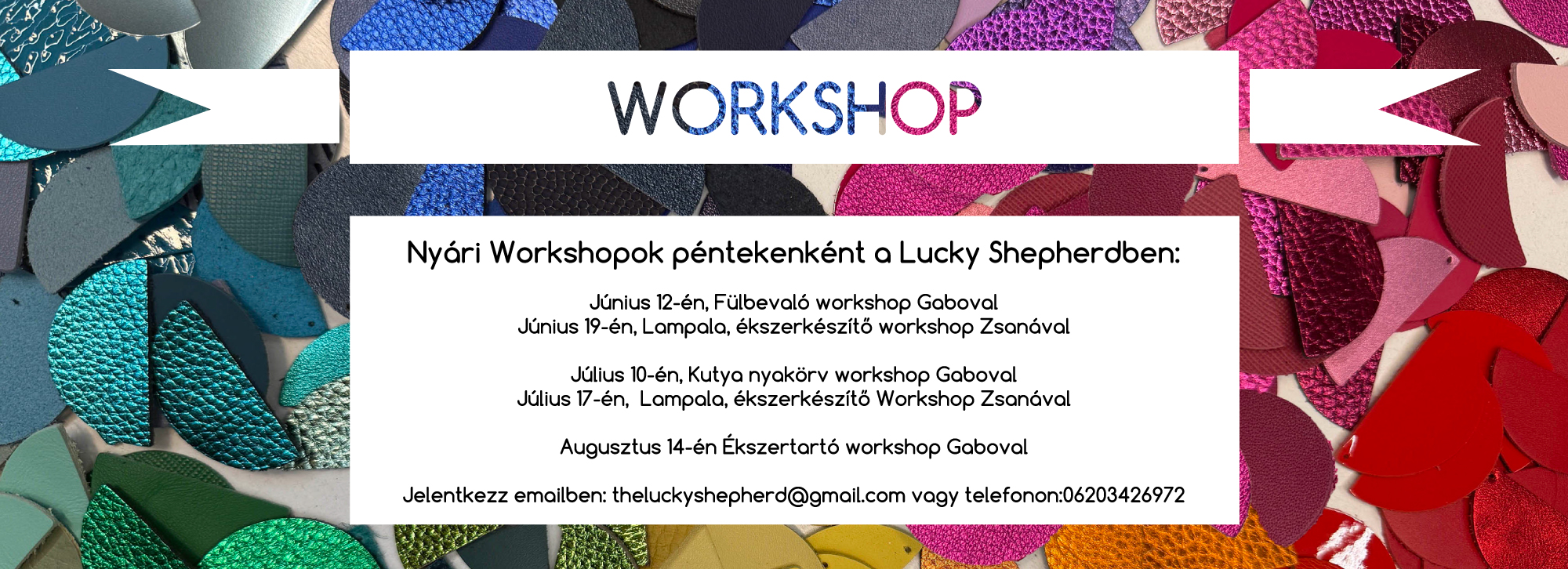 Nyári workshopok Budapesten 2026 – Ékszerkészítő, DIY és kreatív programok a Lucky Shepherd Designer Store-ban